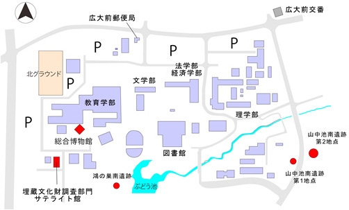 東広島キャンパス建物配置図