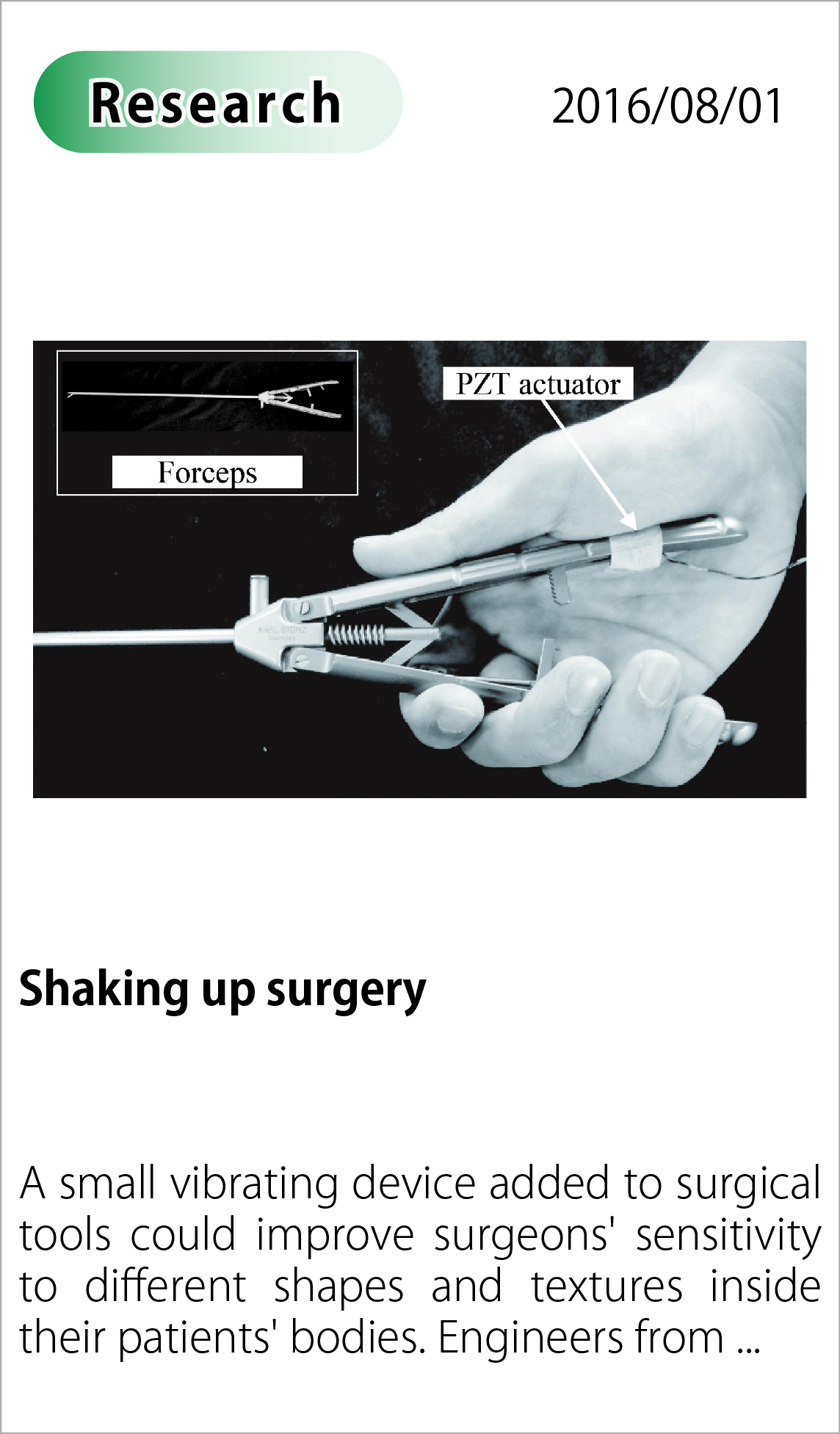 Shaking up surgery