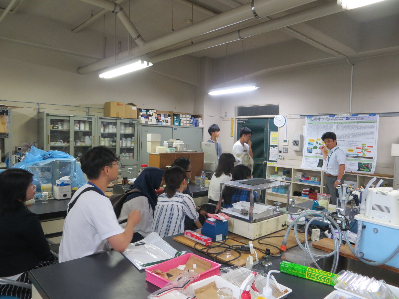 Visiting laboratories of the Graduate School of Biosphere Science