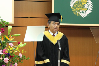 President Ochi addressing the welcome speech