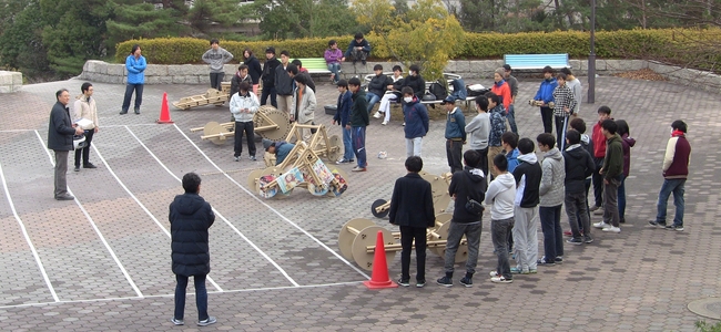 競技会当日の様子(競技会開始直前に撮影した写真)
